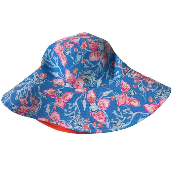 Lilly Pulitzer Reversible Canvas Sun Hat Women’s Tropical UPF - Picture 3 of 8